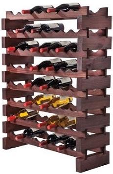 8 layers of 8 bottles each (64 total)