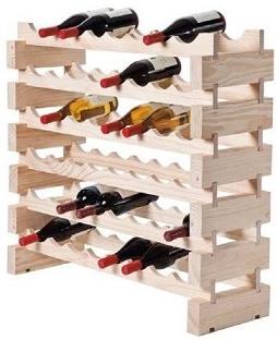 6 layers of 6 bottles each (36 total)