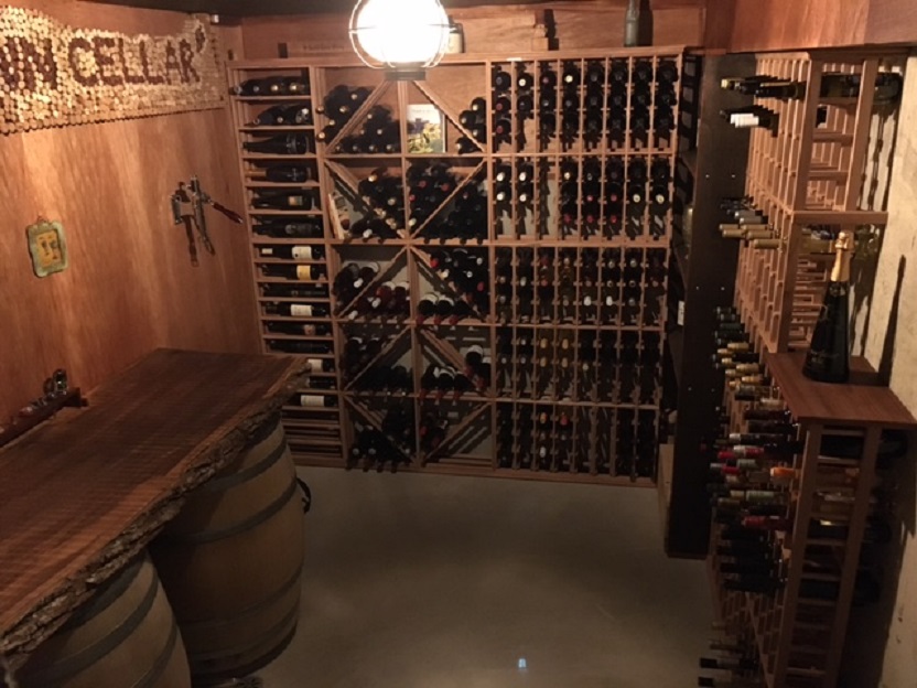 Redrack wine racking, client installed, Chilliwack, BC